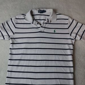 Ralph Lauren Shirts - Polo Mens Medium White/Blue Ralph Lauren Shirts - Polo Mens Medium White/Blue